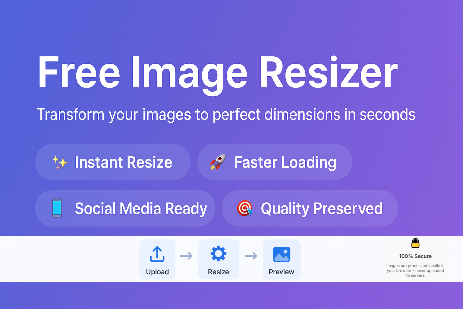 Free Online Image Resizer Tool - Resize Photos Instantly | Professional ...